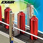 Quiet, hard-hitting curtain of air 